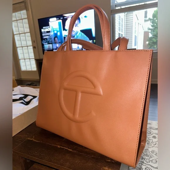 Telfar | Bags | Telfar Medium Shopping Bag Tan | Poshmark